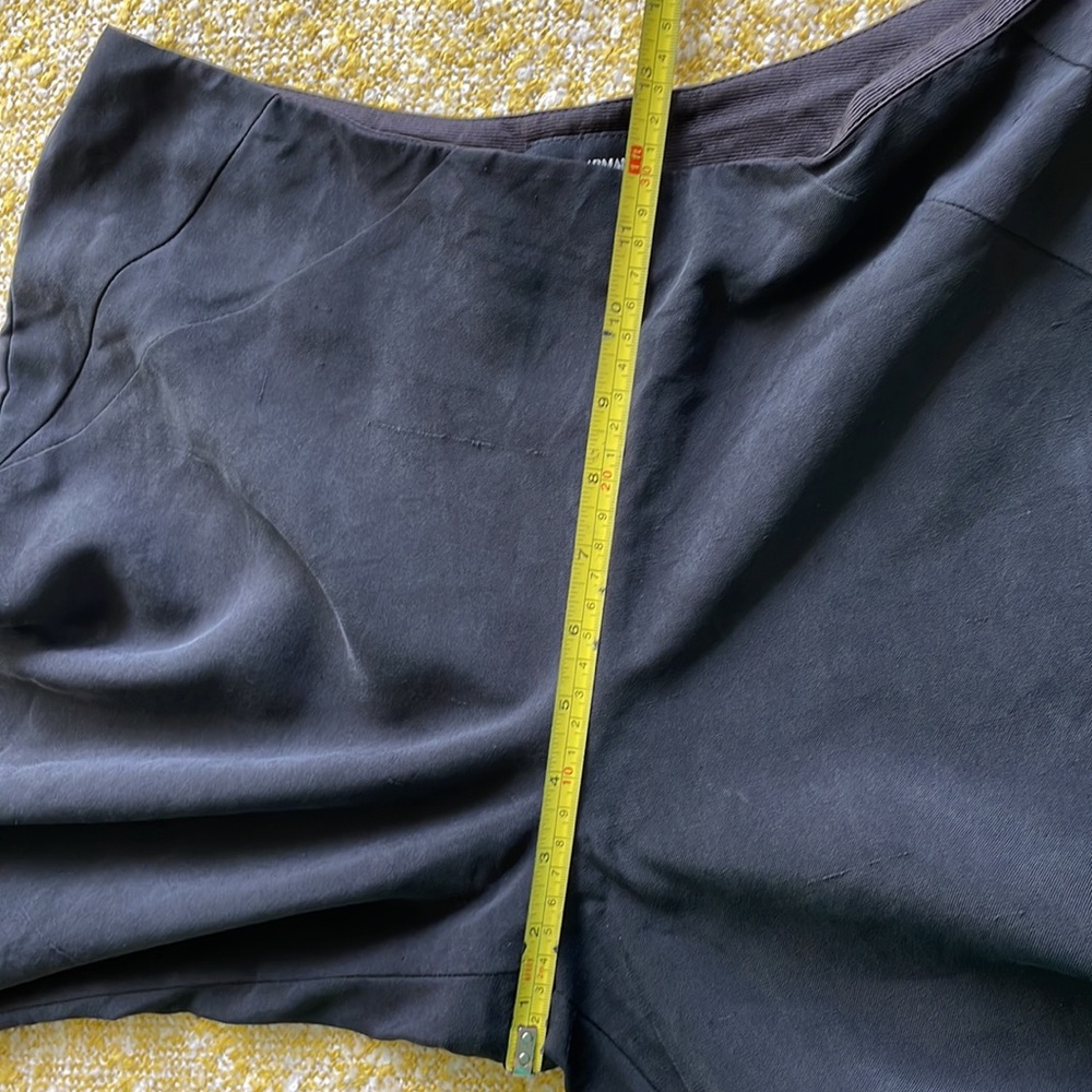 Black Silk Armani Pants Giorgio Armani Silk Dress Pants w/ Zip Closure - Picture 11 of 12